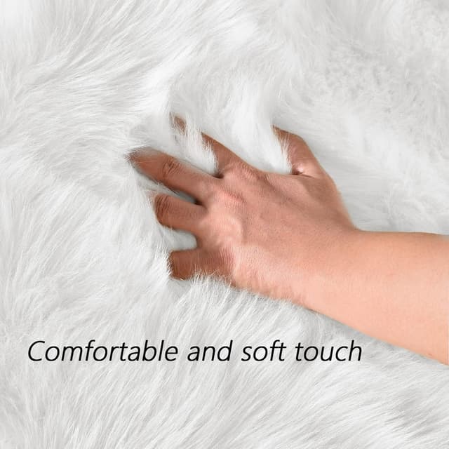 Thumbnail 4 de Latepis Area Rugs 6x9 Faux Fur Sheepskin Rug