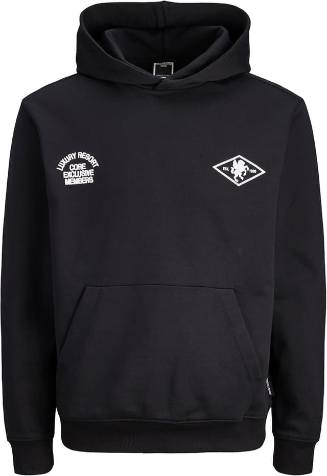 Detalle de Jack & Jones Jcocrest : sweat à capuche imprimé ample pour garçon