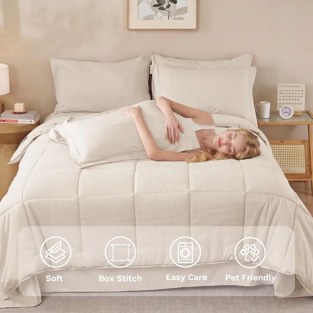 Thumbnail 1 de JOLLYVOGUE Queen Comforter Set 7-Piece