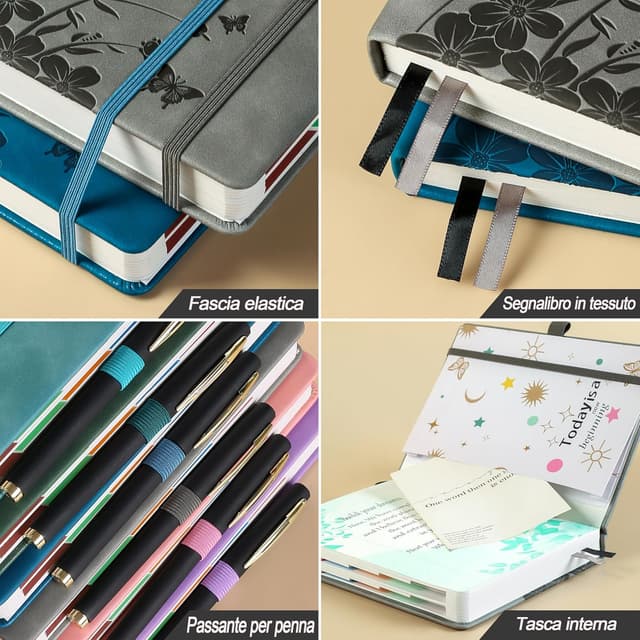 Detalle 2 de Agenda 2026 A5 giornaliera 382 pagine 📔