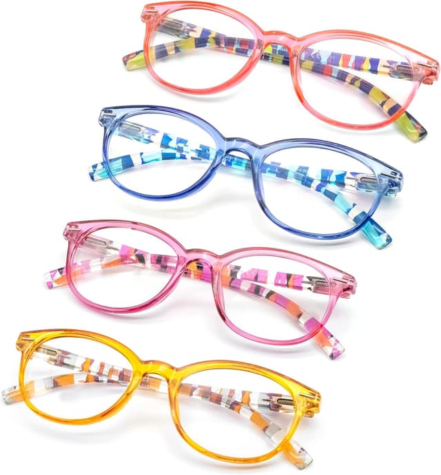 Detalle de HEEYYOK +1.50 reading glasses in retro round