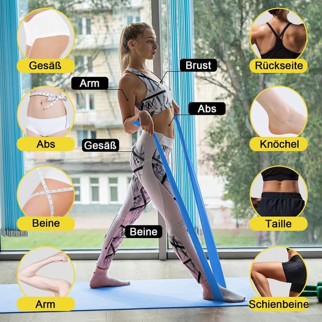 Detalle 2 de POTOK 4er Fitnessbänder 1,5 m