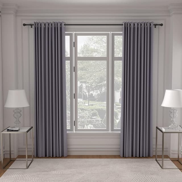 Thumbnail 6 de SMODBRODRE 5/8" Black Curtain Rods 28–48 in 🪟