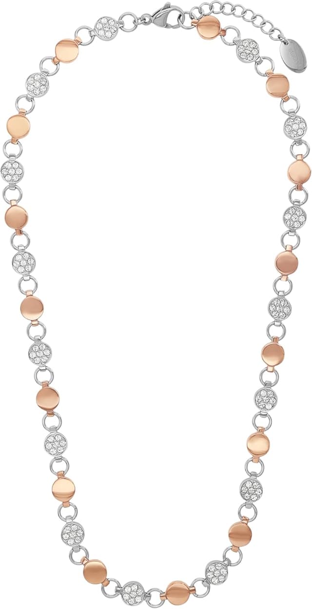 Thumbnail 2 de s.Oliver Collana inox con cristalli 42+3 cm