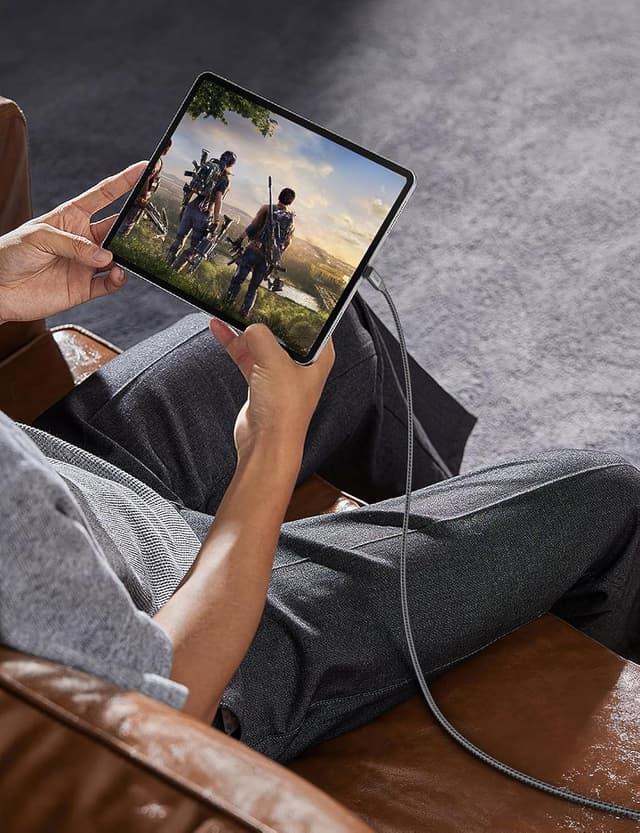 Thumbnail 6 de XAOSUN 240W USB‑C Schnellladekabel (1,5 m) mit 90° Winkel & 20 Gbps USB 3.2 Gen2x2