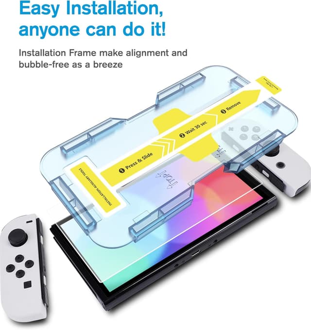 Detalle 2 de MOBDIK 2 Stück Schutzfolie für Switch OLED