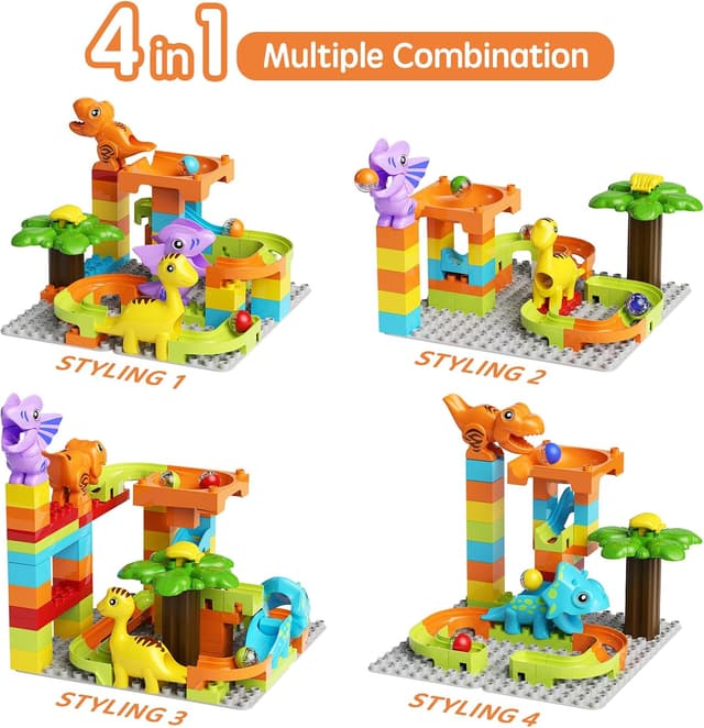 Thumbnail 1 de burgkidz Murmelbahn Bauklötze 78 Teile 🎲