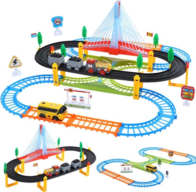 Thumbnail 1 de EagleStone Dinosaur Race Track Set 233-piece toy car track