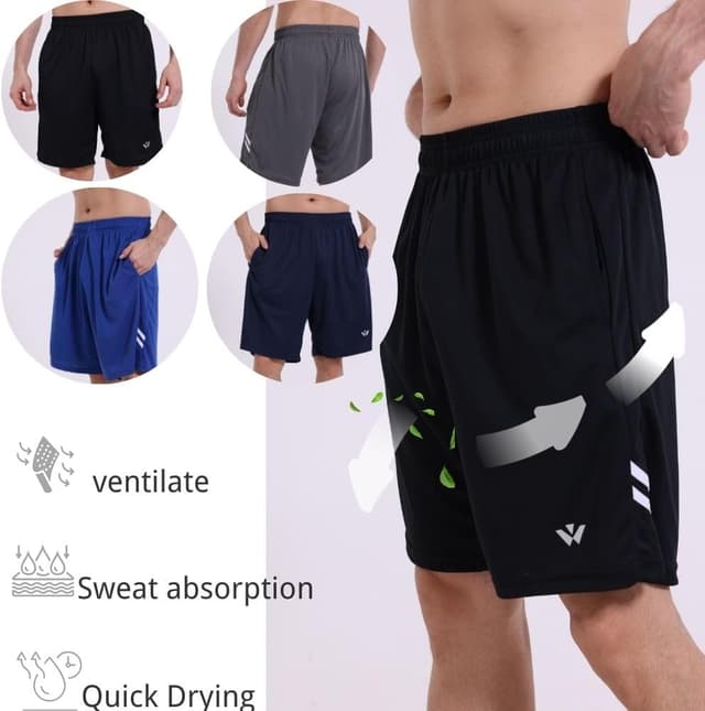 Thumbnail 3 de fovdtaa 5 Pack Mens Sports Shorts with Pockets