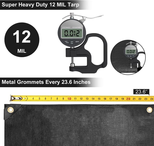 Detalle de Patiobay Tarp 16x20FT 12 Mil heavy duty