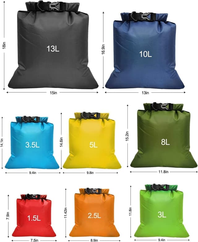 Detalle 2 de Victoper Waterproof Dry Bag Set 8 pcs 12L–1.5L