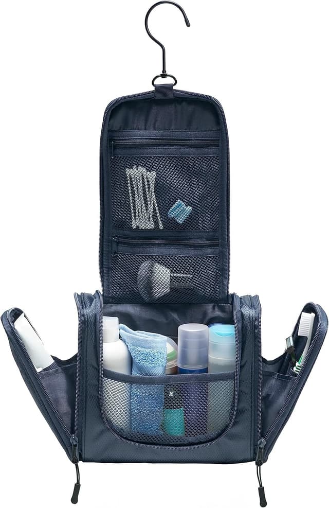 Detalle 2 de TRABONA Grande trousse de toilette suspendue pour homme et femme (Vanity Voyage)