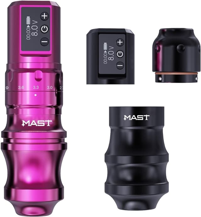 Detalle de Mast Fold Pro macchina tatuaggi wireless “Year of Dragon Edition” rotary