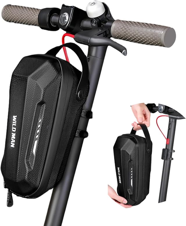 Detalle de flintronic Lenker-/Vordertasche für Elektroroller (2L/3L) – wasserdichtes EVA, Schnellbefestigung