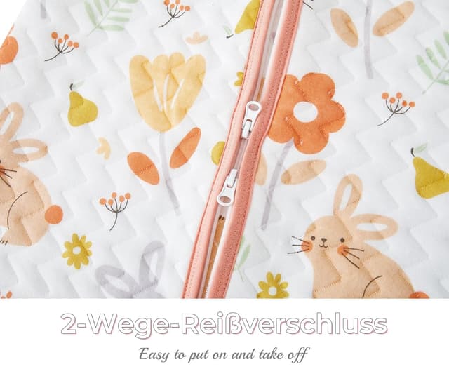 Detalle 1 de Chilsuessy Baby-Schlafsack 1 Tog, 80 cm