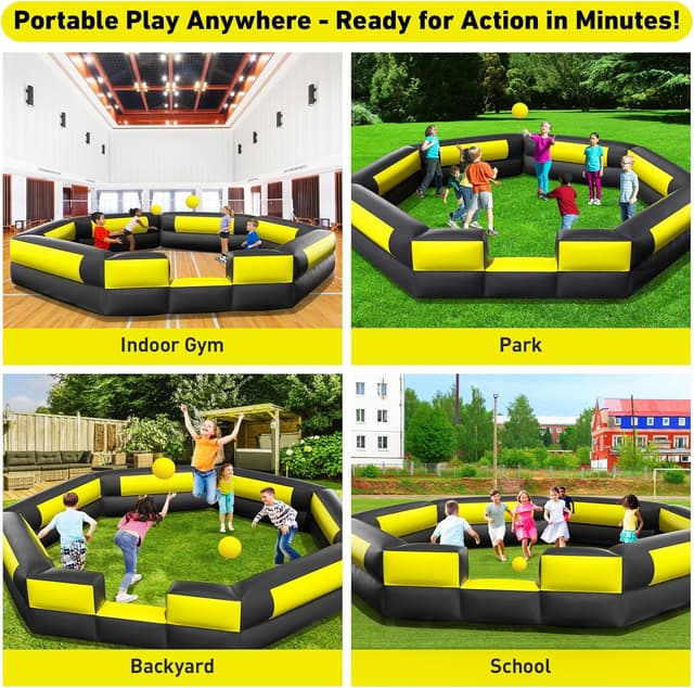 Thumbnail 5 de Inflatable Gaga Ball Pit 15FT for Backyard Play