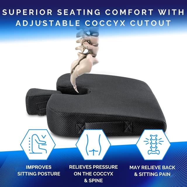 Thumbnail 1 de Healthfix Car Seat Wedge Cushion for Driving Comfort