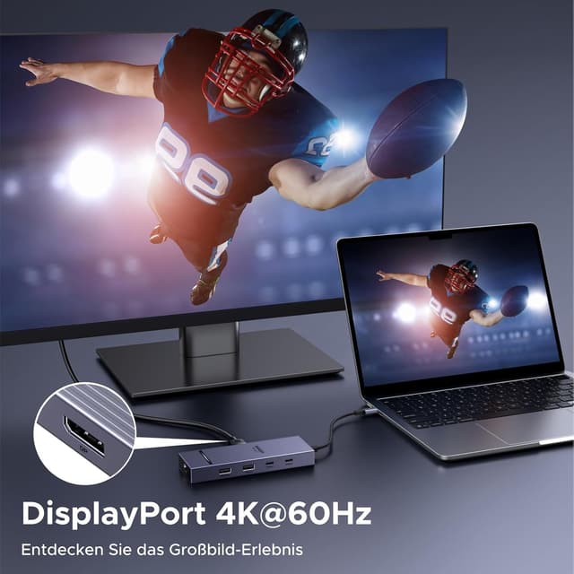 Detalle de UGREEN Revodok Pro 1071 USB-C Hub mit 10 Gbps