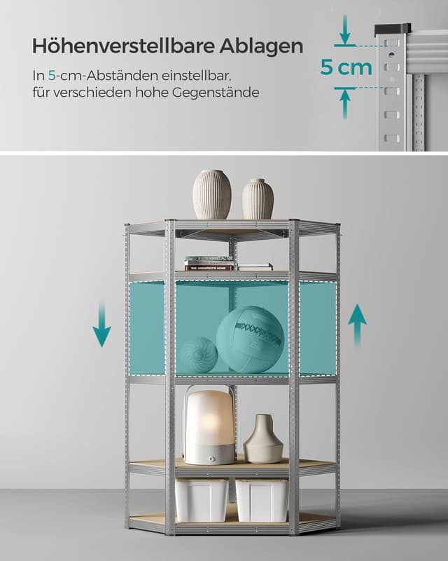 Detalle 2 de Eckregal SONGMICS GLR080E01 mit 875 kg