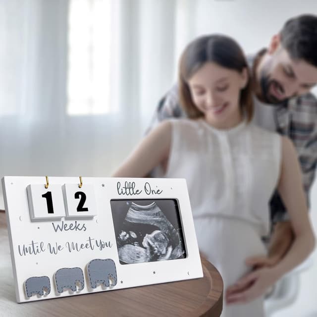 Thumbnail 3 de Johiux Baby First Scan Photo Frame Countdown Weeks