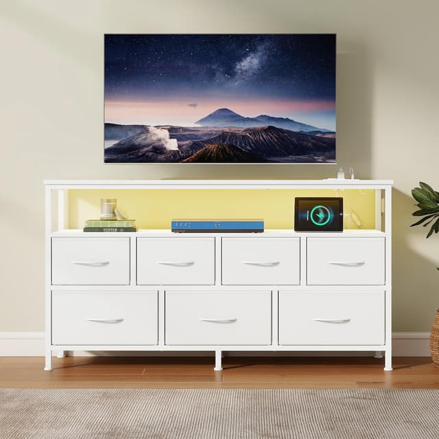 Imagen de SONGMICS BELLAH Commode Chambre Moderne Blanc en OfertitasTOP