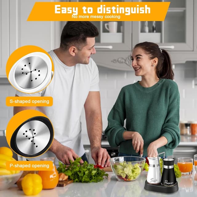 Detalle 2 de Houbobo Salt and Pepper Shakers set 120 ml