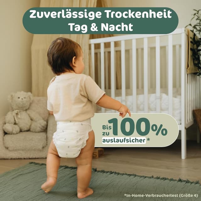 Detalle 2 de Naty BioEmbrace Baby Windeln Größe 4 👶