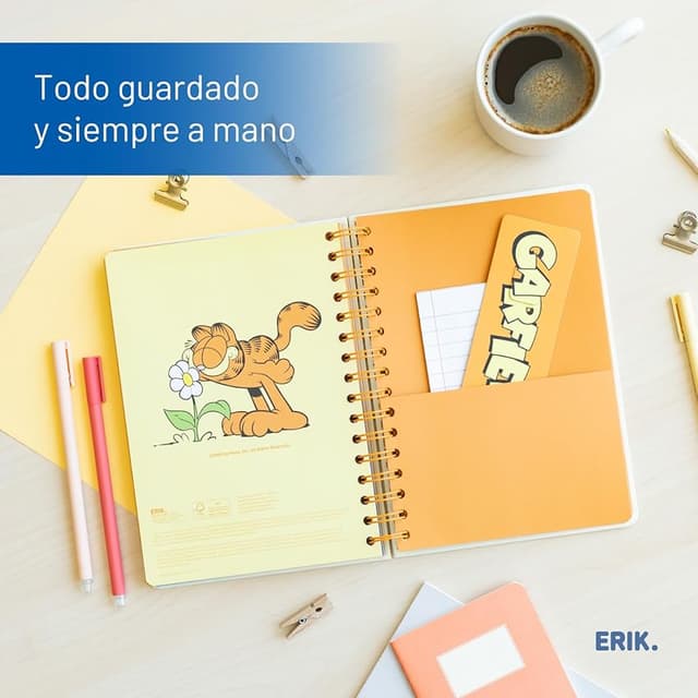 Thumbnail 6 de Grupo Erik Agenda escolar 2025-2026 Semana Vista A5 Garfield