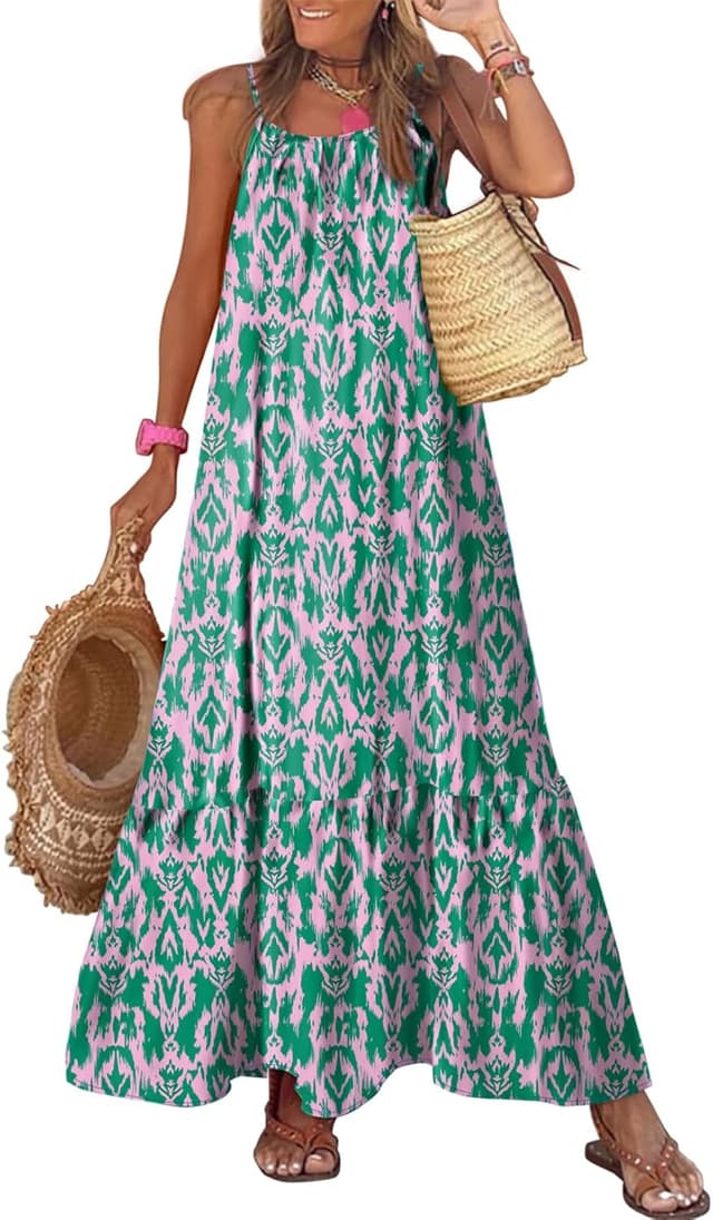 Imagen de Dokotoo Women Summer Dresses Smocked Maxi 2026 ๐ en OfertitasTOP