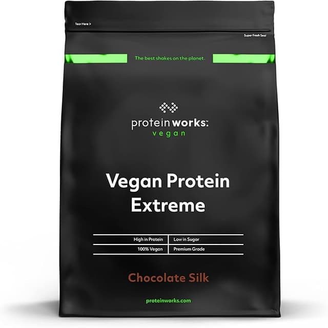 Imagen de Protein Works Vegana Extreme 🍫 1kg, Mezcla de 5 Proteínas en Polvo en OfertitasTOP