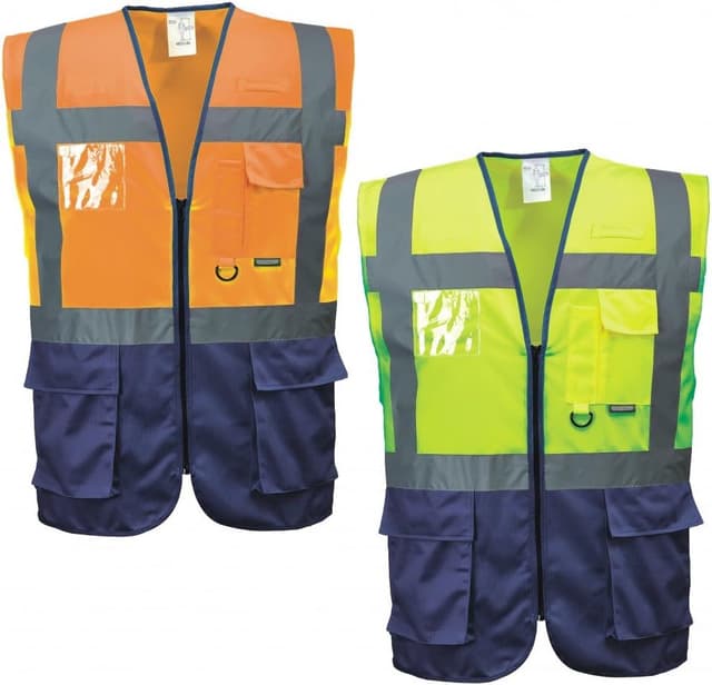 Thumbnail 3 de Portwest Chaleco Executive Warsaw XXL Naranja/Marino 🦺