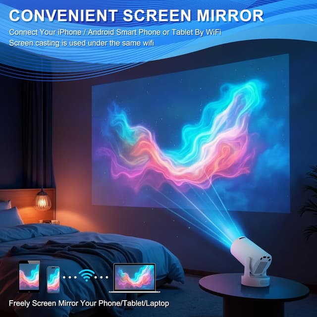 Detalle de Mini Projector 10000L 4K portable WiFi