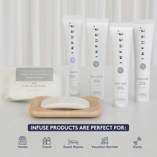 Detalle 2 de Infuse Pure White Tea Coconut 300-Piece Hotel Toiletries