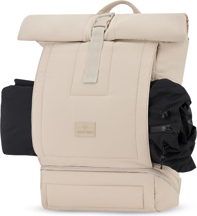 Thumbnail 6 de Johnny Urban Rolltop Rucksack Kyle „Puffy“ mit Laptopfach bis 16 Zoll – Damen & Herren Tagesrucksack aus Nylon