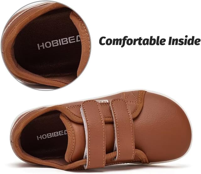 Detalle de HOBIBEAR Kids Wide Barefoot Shoes for Boys & Girls – Minimalist School, Trail & Walking Trainers