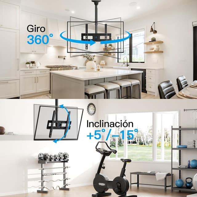 Thumbnail 4 de PERLESMITH PSCM2 65-inch ceiling TV mount