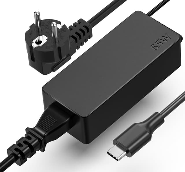 Detalle de USB‑C Laptop-Netzteil 65W für Lenovo ThinkPad & Yoga – passend für viele Modelle