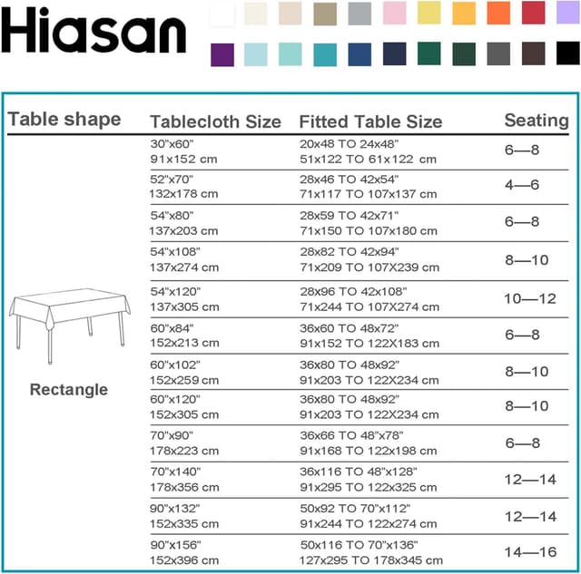 Detalle de Hiasan Checkered Tablecloth Rectangle (Red & White Gingham) — Waterproof, Wrinkle-Resistant Polyester, 52 x 70 Inch