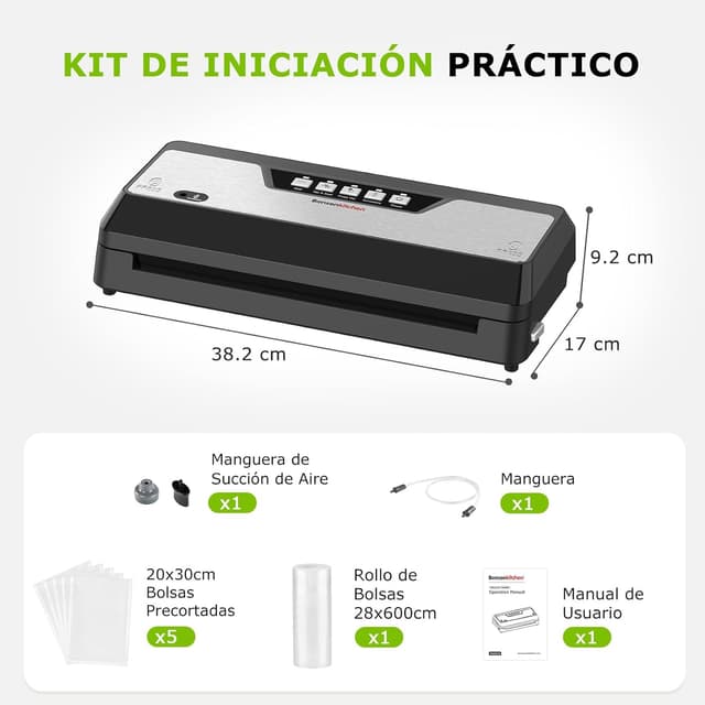 Thumbnail 6 de Bonsenkitchen Envasadora al Vacío 125 W