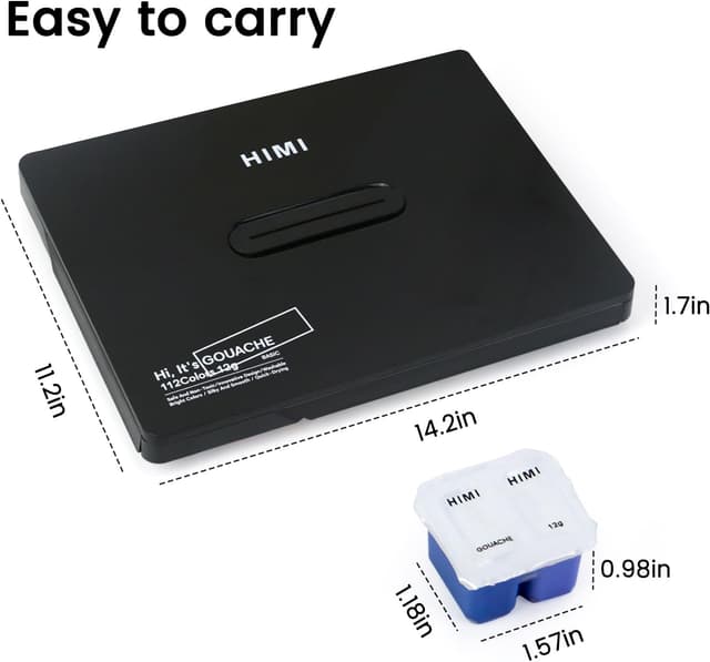 Detalle 2 de ARTFLY HIMI Gouache Set 112 Farben