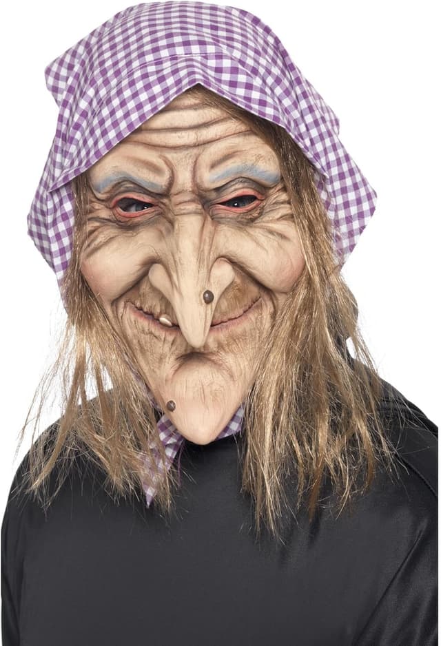 Detalle de Smiffys Masque vieille sorciĂšre latex taille unique đ