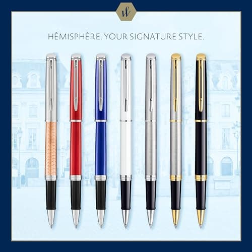 Thumbnail 6 de Waterman Hemisphere Rollerball Gold Trim ✒️ Fine Point