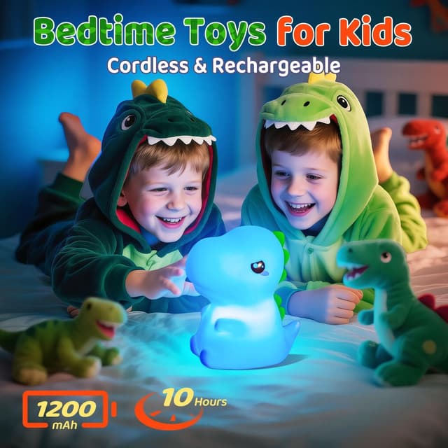 Detalle 2 de One Fire Dino Nachtlicht 16 Farben