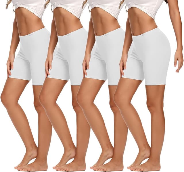 Thumbnail 6 de Molasus Women’s Cotton Boxer Shorts (8” Inseam) Anti-Chafing Bike Shorts — Regular & Plus Size