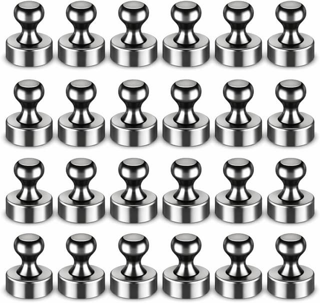 Detalle de FINDMAG Black Fridge Magnets 24 Pack