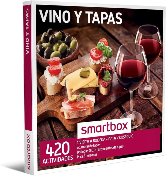 Detalle de Smartbox Caja Regalo Vino y Tapas 2 personas