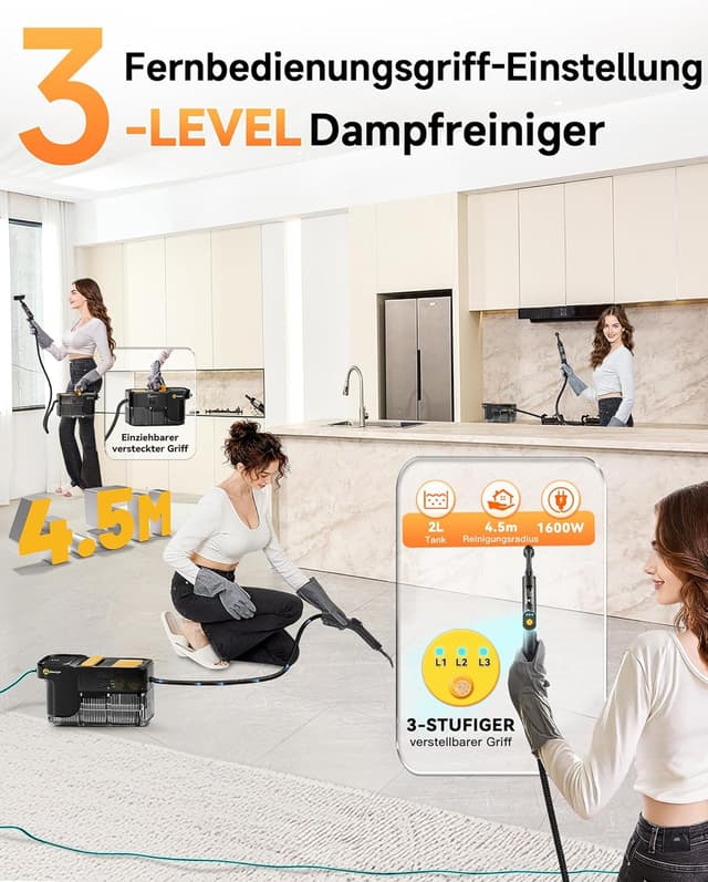 Thumbnail 1 de Gautye Dampfreiniger 2L 1600 W