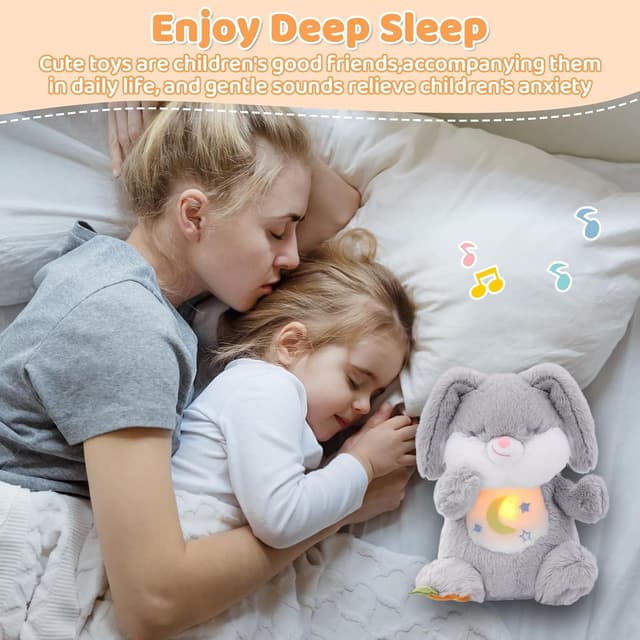 Thumbnail 3 de Edencomer Breathing Bunny Plush Baby Toy