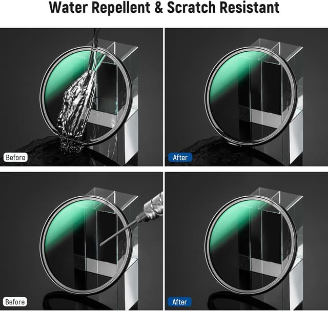 Detalle de NEEWER 82mm Polarizing (CPL) Filter with 24-layer Nano Coating for reduced glare and richer contrast