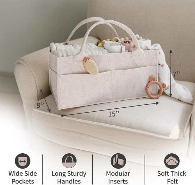 Detalle de PUTSKA Baby Nappy Caddy 23 x 38 cm